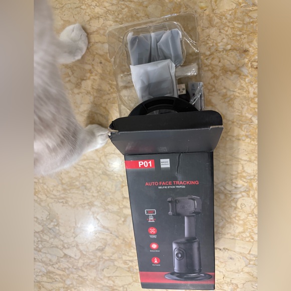 NIB Gimbal Tracking Selfie Stick Tripod With 360 Degree Rotation - Picture 6 of 11